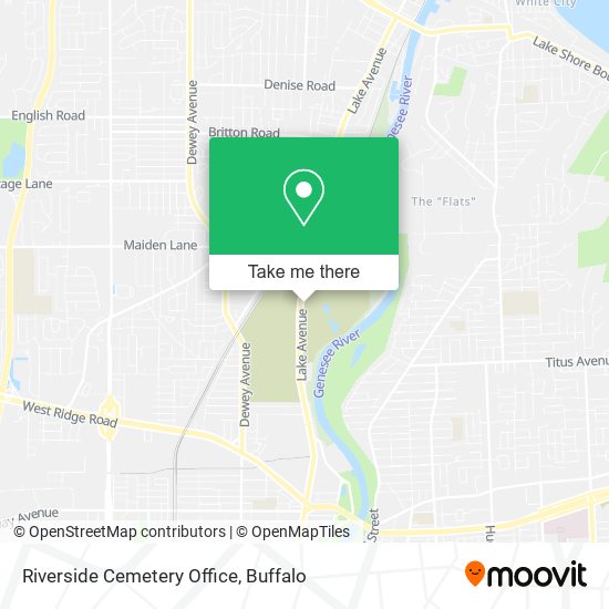 Riverside Cemetery Office map