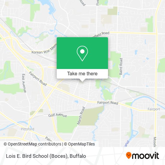 Lois E. Bird School (Boces) map