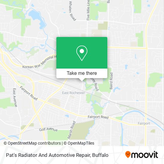 Pat's Radiator And Automotive Repair map