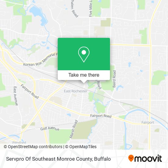 Servpro Of Southeast Monroe County map