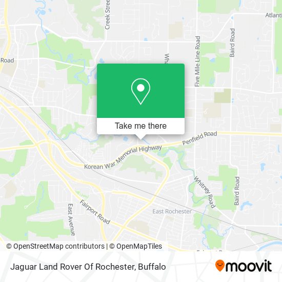 Mapa de Jaguar Land Rover Of Rochester