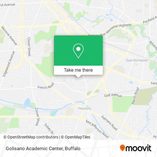 Mapa de Golisano Academic Center