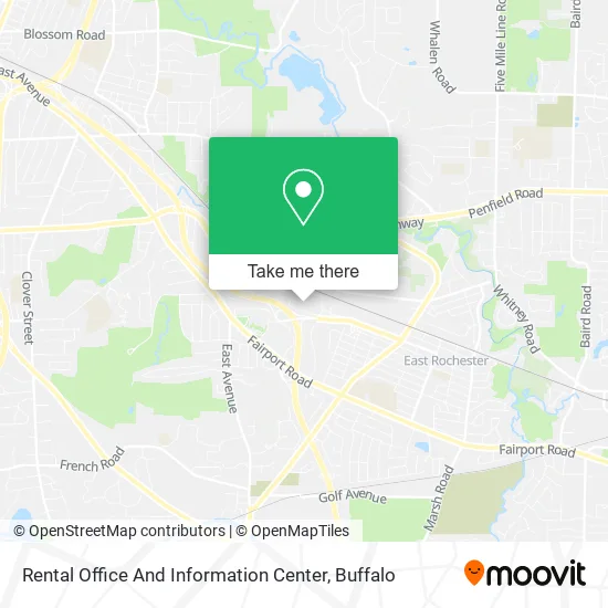 Rental Office And Information Center map