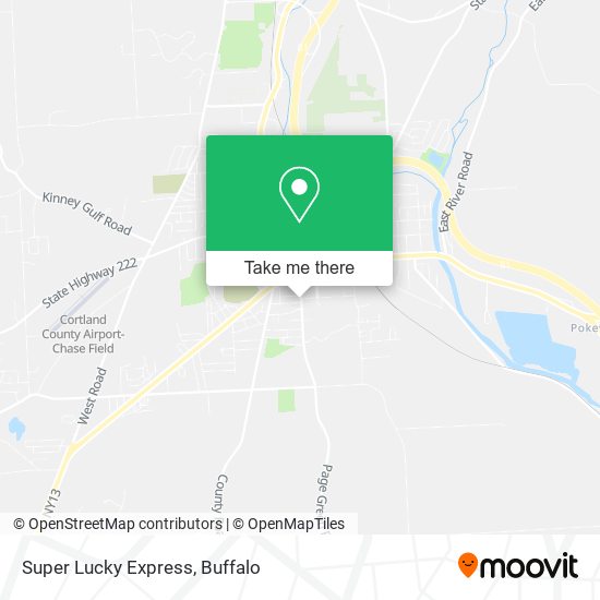 Super Lucky Express map