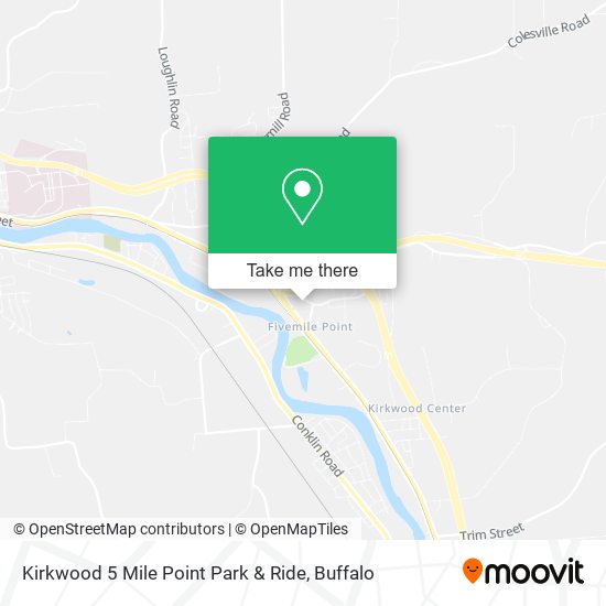 Kirkwood 5 Mile Point Park & Ride map