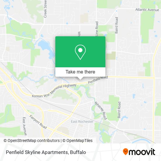 Mapa de Penfield Skyline Apartments