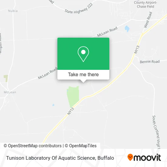 Mapa de Tunison Laboratory Of Aquatic Science