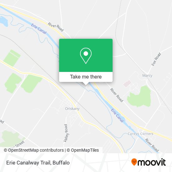 Erie Canalway Trail map