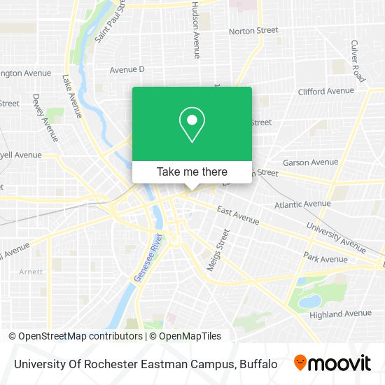 University Of Rochester Eastman Campus map