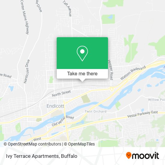 Mapa de Ivy Terrace Apartments