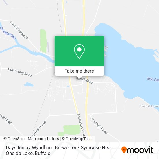 Mapa de Days Inn by Wyndham Brewerton/ Syracuse Near Oneida Lake