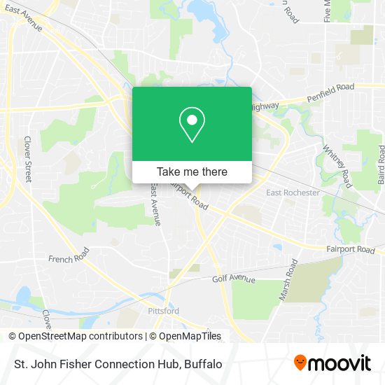 St. John Fisher Connection Hub map