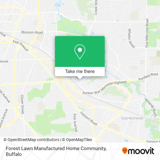 Mapa de Forest Lawn Manufactured Home Community