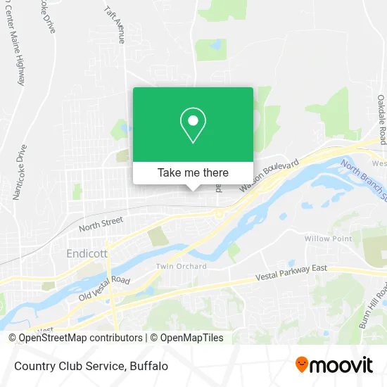 Country Club Service map