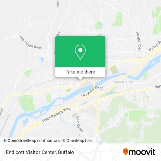 Endicott Visitor Center map