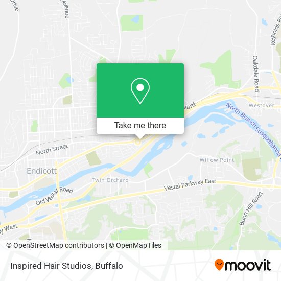 Inspired Hair Studios map