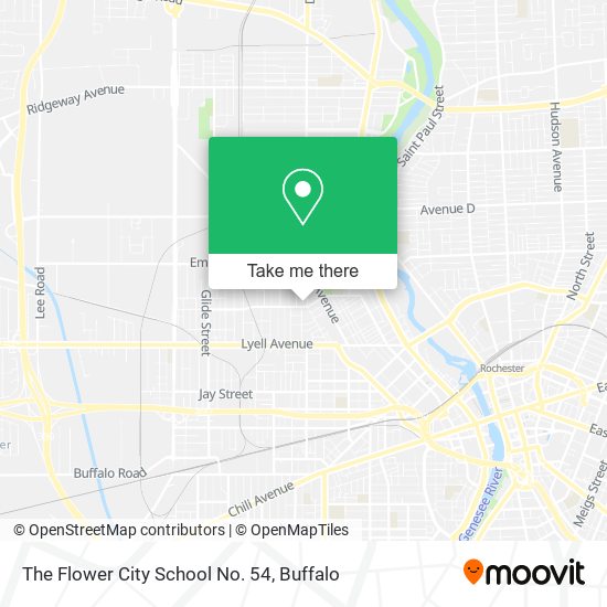 The Flower City School No. 54 map
