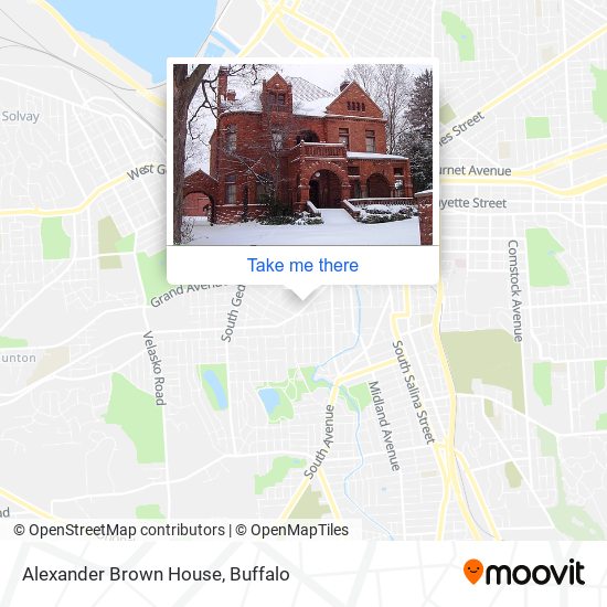 Alexander Brown House map