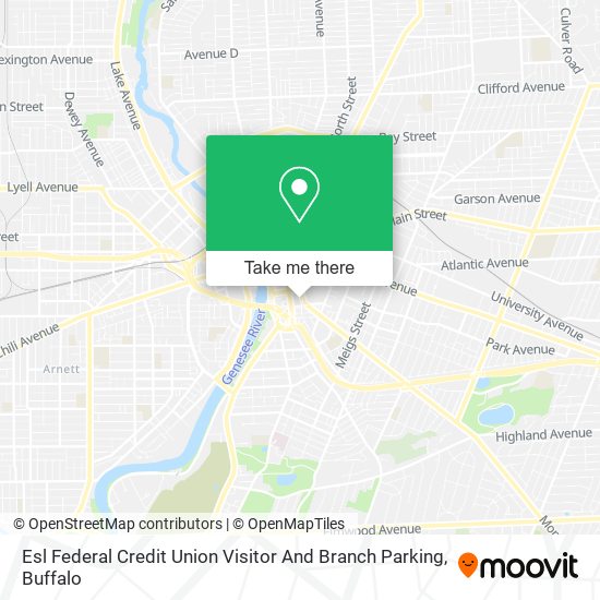 Esl Federal Credit Union Visitor And Branch Parking map