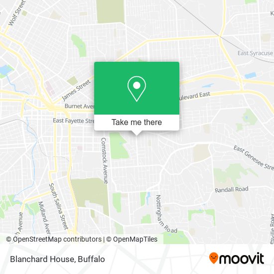 Mapa de Blanchard House