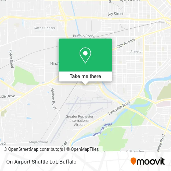 On-Airport Shuttle Lot map