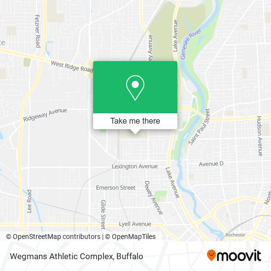 Wegmans Athletic Complex map