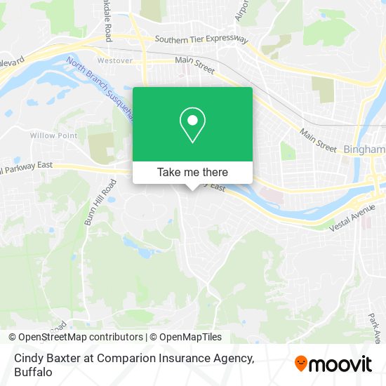 Cindy Baxter at Comparion Insurance Agency map