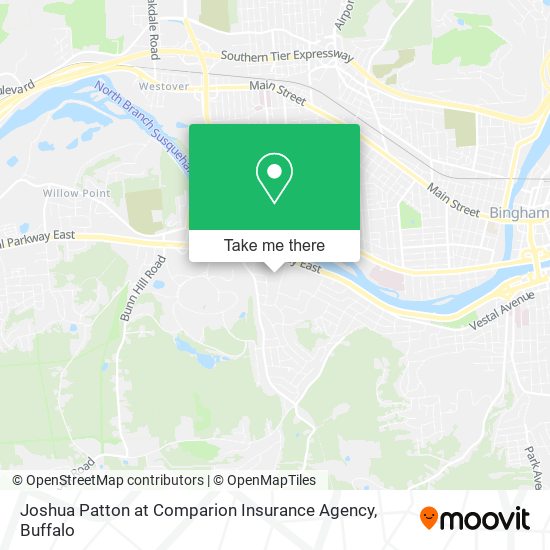 Joshua Patton at Comparion Insurance Agency map