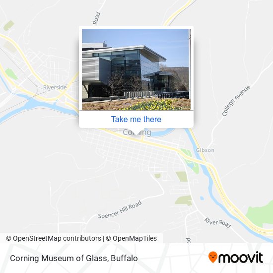 Corning Museum of Glass map