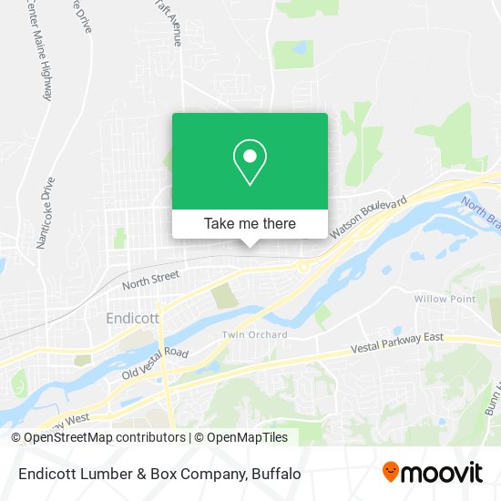 Mapa de Endicott Lumber & Box Company