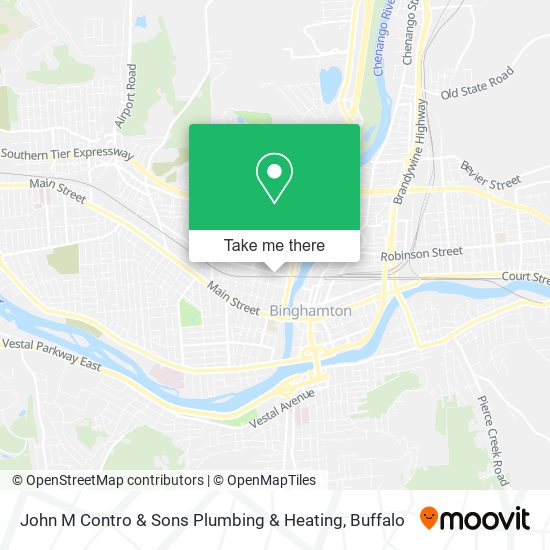 Mapa de John M Contro & Sons Plumbing & Heating