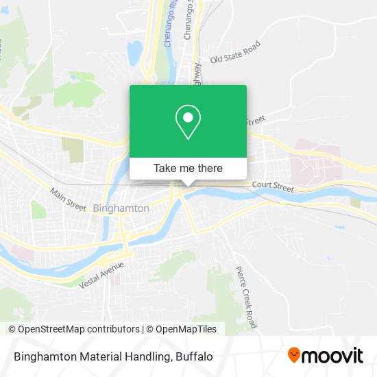 Binghamton Material Handling map