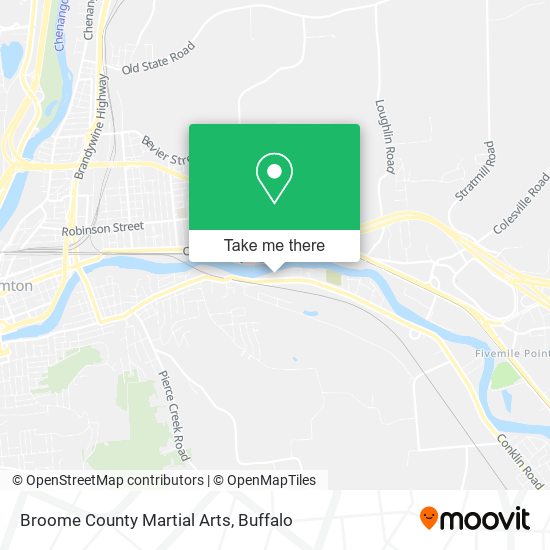 Broome County Martial Arts map