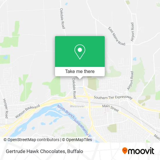 Gertrude Hawk Chocolates map