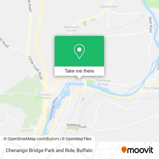 Chenango Bridge Park and Ride map
