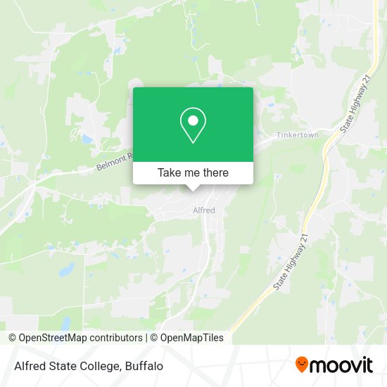 Mapa de Alfred State College