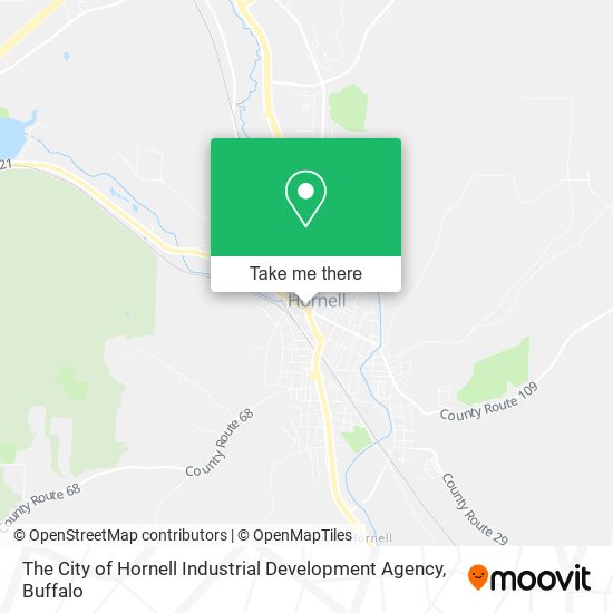 The City of Hornell Industrial Development Agency map
