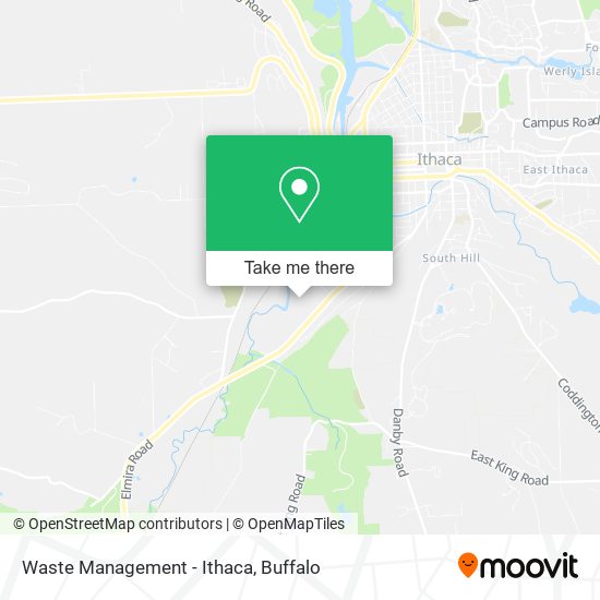 Waste Management - Ithaca map