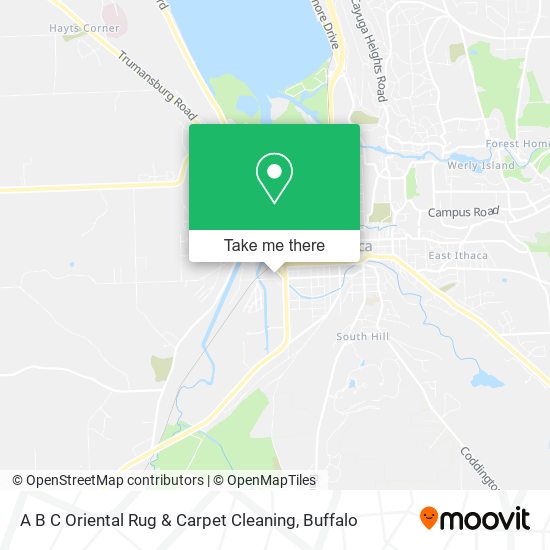 A B C Oriental Rug & Carpet Cleaning map