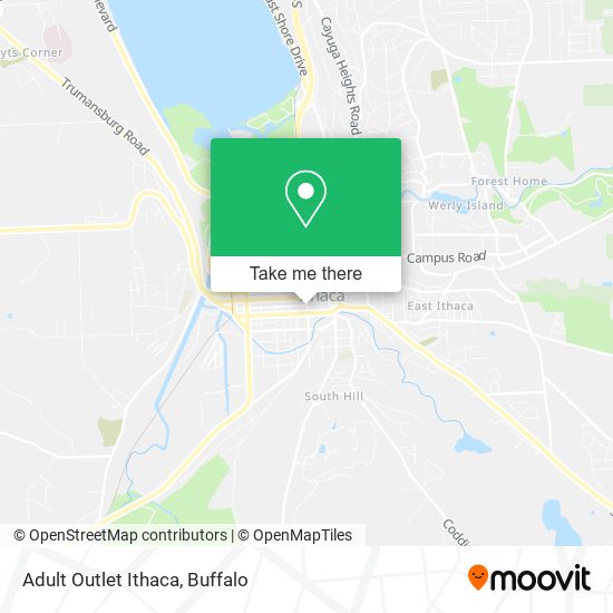 Adult Outlet Ithaca map