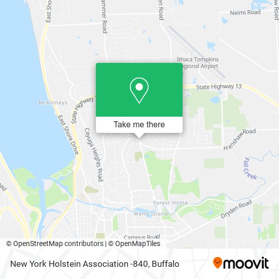 Mapa de New York Holstein Association -840