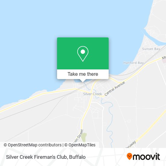 Silver Creek Fireman's Club map