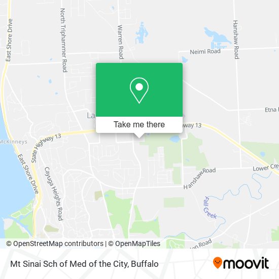 Mt Sinai Sch of Med of the City map