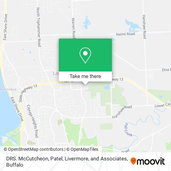 DRS. McCutcheon, Patel, Livermore, and Associates map