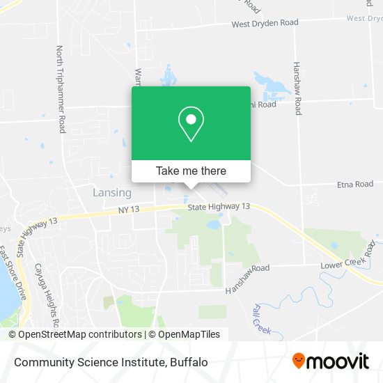 Community Science Institute map