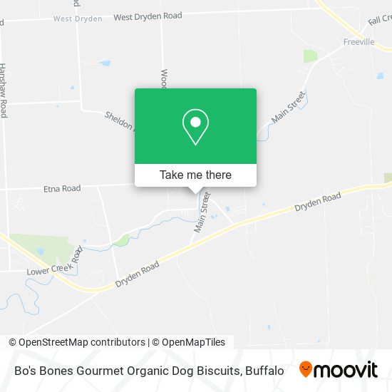 Bo's Bones Gourmet Organic Dog Biscuits map