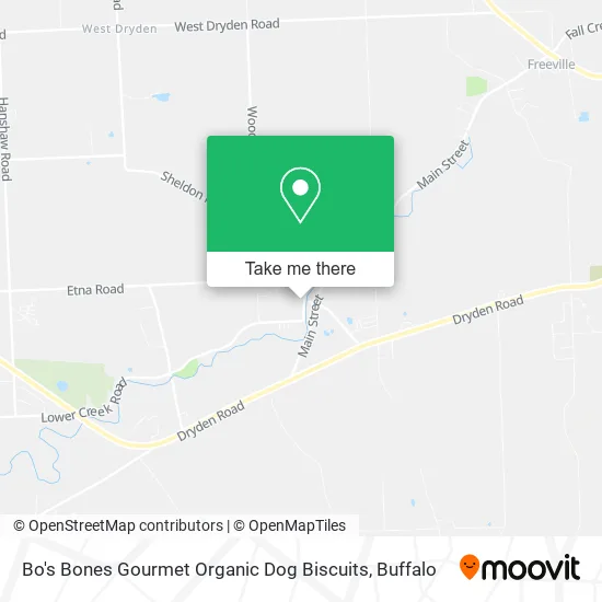 Mapa de Bo's Bones Gourmet Organic Dog Biscuits