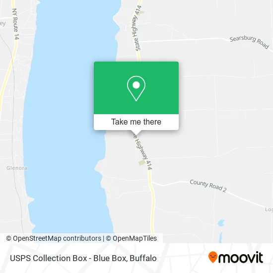 USPS Collection Box - Blue Box map