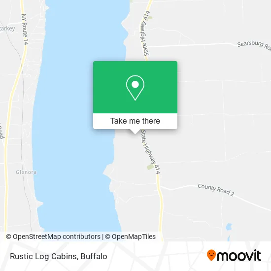 Rustic Log Cabins map