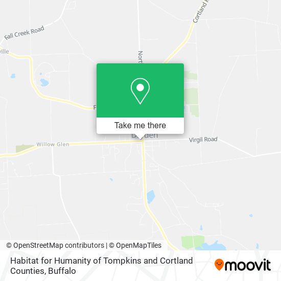 Habitat for Humanity of Tompkins and Cortland Counties map